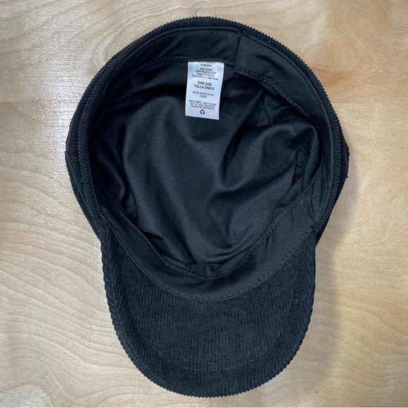 Corduroy Engineer Newsboys Hat - Black Soot - Picture 7 of 10